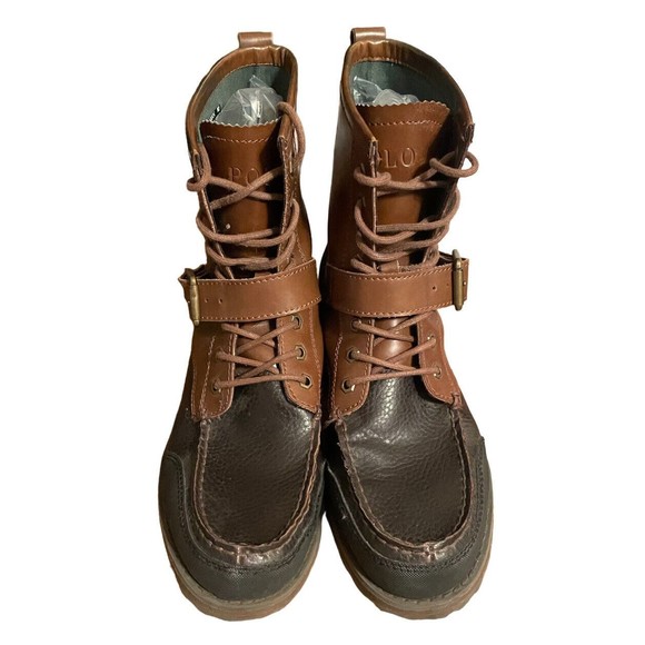 Men’s Polo Ralph Lauren Weybrook Combat Military Duck Boots - Size 9 main image 3